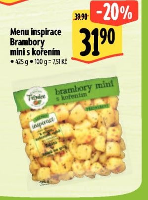 Menu inspirace Brambory mini s kořením - Albert aktualniletaky.eu
