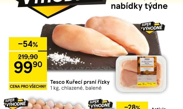 Tesco Kuřecí prsní řízky - Tesco aktualniletaky.eu