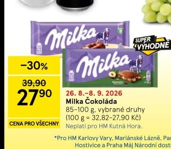 Milka Čokoláda - Tesco aktualniletaky.eu
