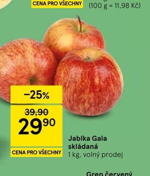Jablka Gala skládaná - Tesco aktualniletaky.eu