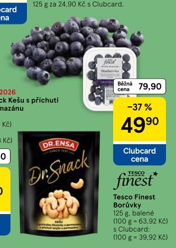 Tesco Finest Borůvky - Tesco aktualniletaky.eu