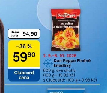 Don Peppe Plněné knedlíky - Tesco aktualniletaky.eu