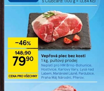 Vepřová plec bez kosti - Tesco aktualniletaky.eu