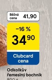 Odkolkův řemeslný bochník 800 g - Tesco aktualniletaky.eu
