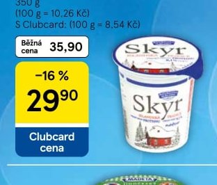 Bohušovická mlékárna Skyr natur 350 g - Tesco aktualniletaky.eu