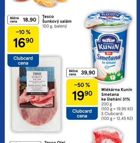 Tesco Šunkový salám - Tesco aktualniletaky.eu