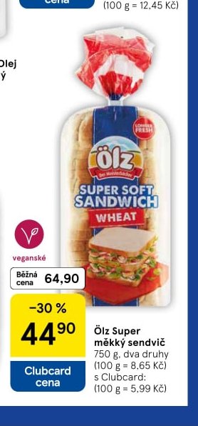 Ölz Super měkký sendvič - Tesco aktualniletaky.eu