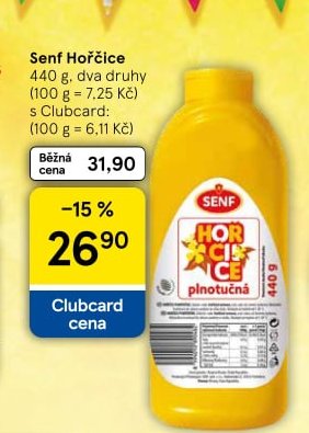 Senf Hořčice - Tesco aktualniletaky.eu