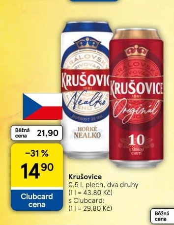 Krušovice - Tesco aktualniletaky.eu