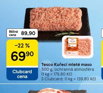 Tesco Kuřecí mleté maso - Tesco aktualniletaky.eu