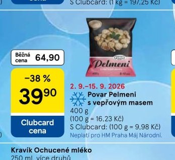 Povarské Pelmeni s vepřovým masem - Tesco aktualniletaky.eu