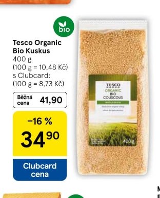 Tesco Organic Bio Kuskus - Tesco aktualniletaky.eu