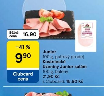 Junior Kostelecké Uzeniny Junior salám - Tesco aktualniletaky.eu