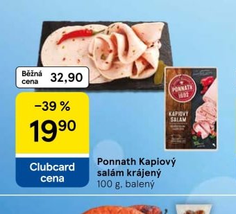 Ponnath Kapiový salám krájený - Tesco aktualniletaky.eu