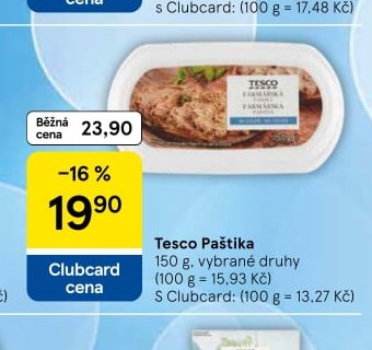 Tesco Paštika - Tesco aktualniletaky.eu