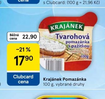Krajánek Pomazánka - Tesco aktualniletaky.eu