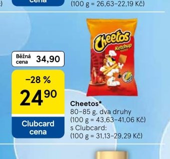 Cheetos - Tesco aktualniletaky.eu