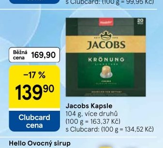 Jacobs Kapsle - Tesco aktualniletaky.eu