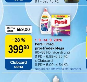 Persil Prací prostředek Mega - Tesco aktualniletaky.eu