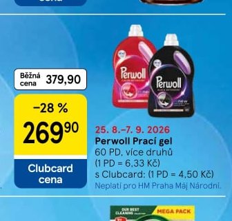 Perwoll Prací gel - Tesco aktualniletaky.eu