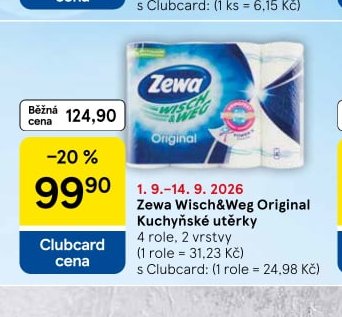 Zewa Wisch&Weg Original Kuchyňské utěrky - Tesco aktualniletaky.eu