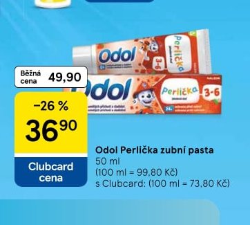 Odol Perlička zubní pasta - Tesco aktualniletaky.eu