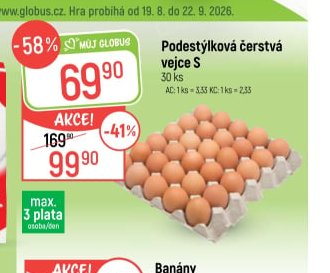 Podestýlková vejce S