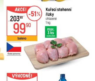 Kuřecí stehenní řízky