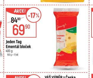 Jeden Tag Ementál bloček