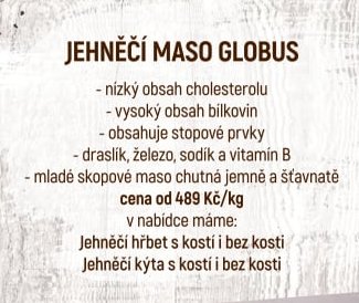 Jehněčí maso Globus