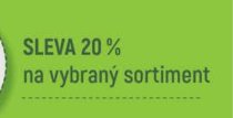 SLEVA 20 % na vybraný sortiment