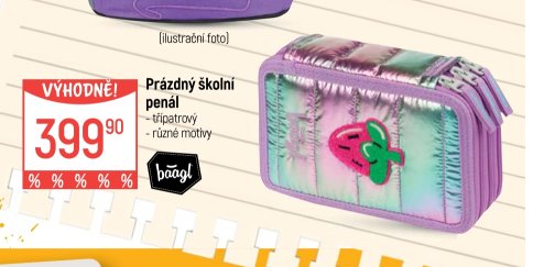 Prázdný školní penál