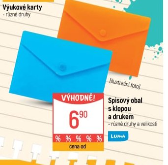 Spisový obal s klopou a drukem