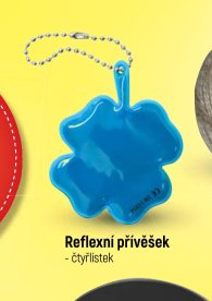 Reflexní přívěšek čtyřlístek