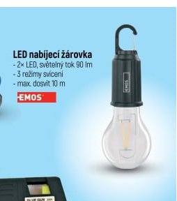 LED nabíjecí žárovka