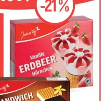 Vanille Erdbeer Hörnchen
