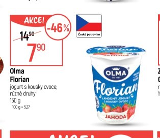 Olma Florian jogurt s kousky ovoce