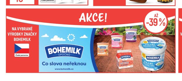 Na vybrané výrobky značky Bohemilk