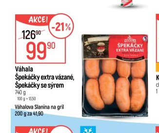 Váhala Špekáčky extra vázané, Špekáčky se sýrem