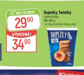 Dupetky, Twistky