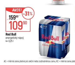 Red Bull energetický nápoj