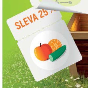 Sleva 25 % na ovoce a zeleninu
