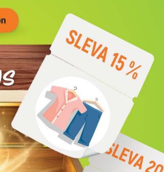 Sleva 15 % na oblečení