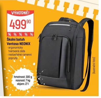 Školní batoh Ventoso NEONIX - Globus aktualniletaky.eu