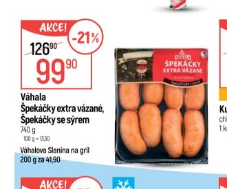 Váhala Špekáčky extra vázané, Špekáčky se sýrem - Globus aktualniletaky.eu