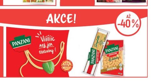 Na vybrané výrobky značky Panzani - Globus aktualniletaky.eu