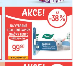 Toaletní papíry značky Tento - Globus aktualniletaky.eu