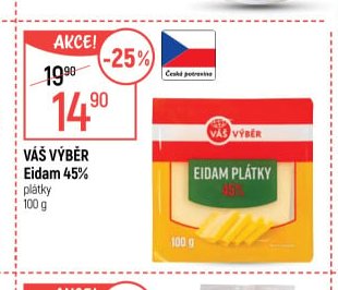 Váš Výběr Eidam 45% plátky - Globus aktualniletaky.eu