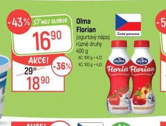 Olma Florian jogurtový nápoj - Globus aktualniletaky.eu