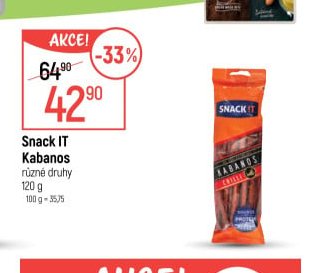 Snack IT Kabanos 120g - Globus aktualniletaky.eu